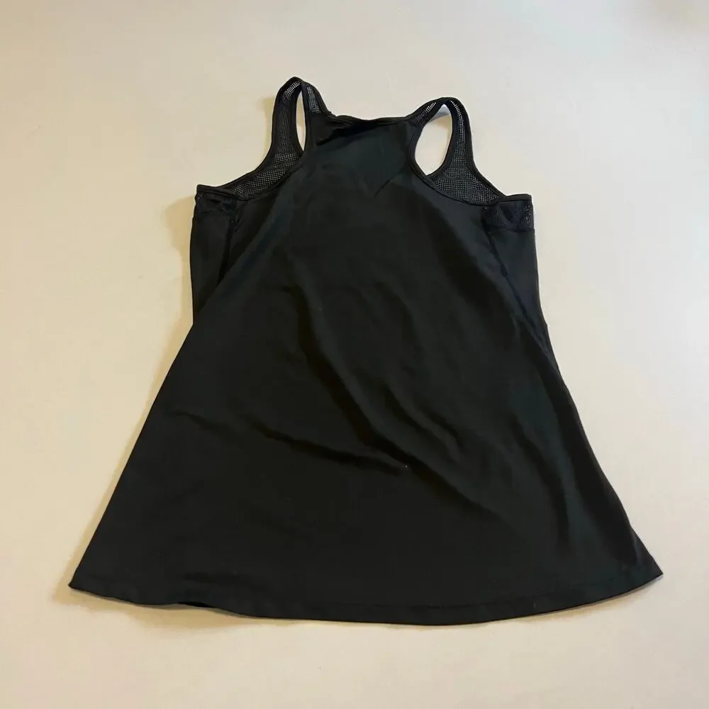 Black racerback mesh strap tank top M - Picture 4 of 6